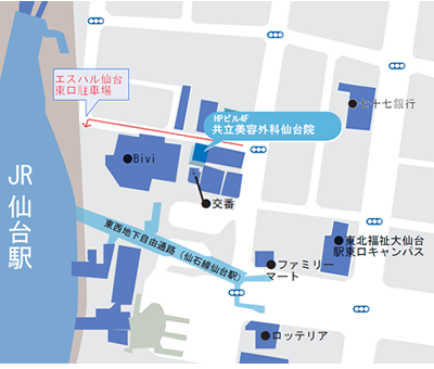 共立美容外科地図